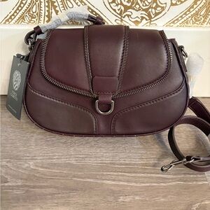 Free shipping- Vince Camuto Deep Burgundy Crossbody Bag